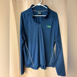 Seattle Seahawks Nike Dri-Fit 1/2 Zip Light Pullover Women’s Size XXL SB Champs!